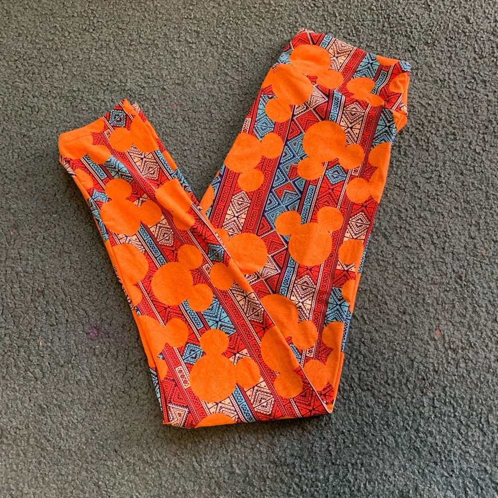 LuLaRoe tribal Mickey Mouse leggings